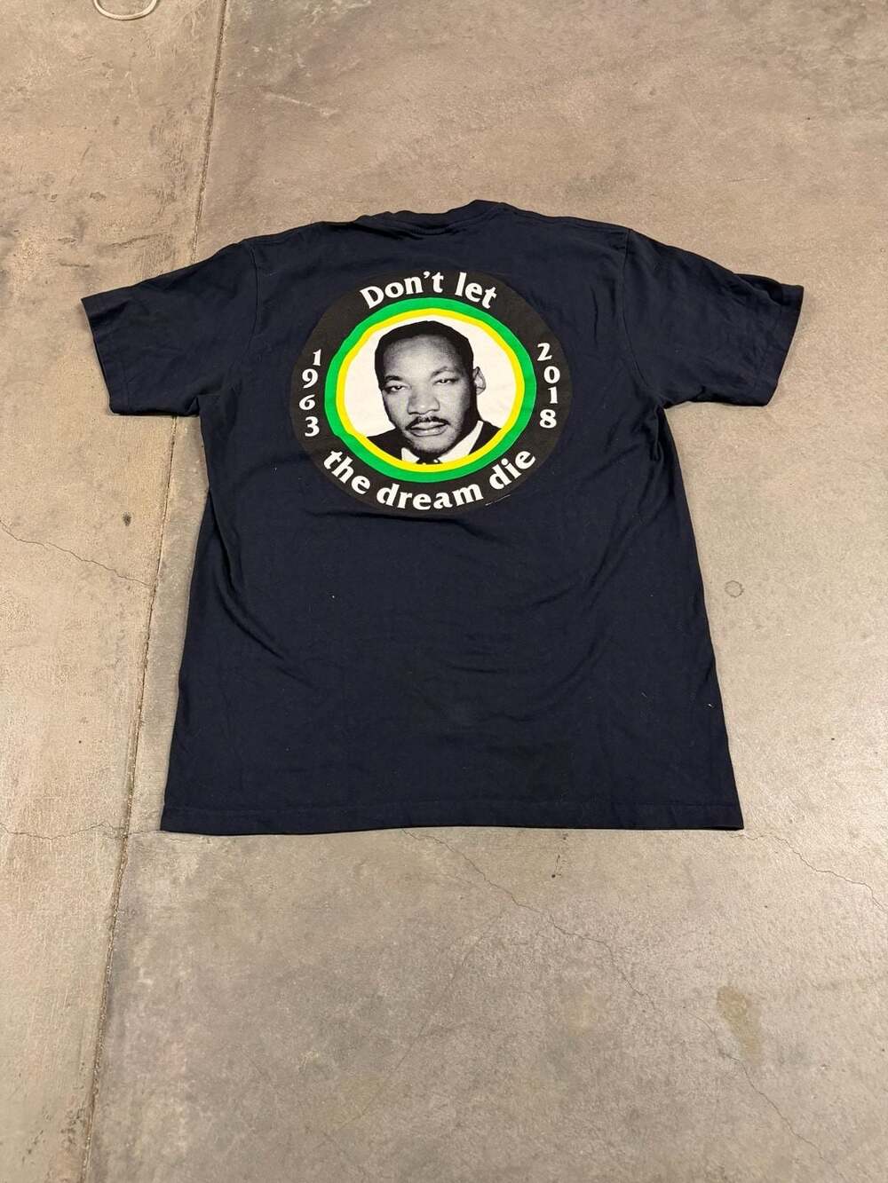 Supreme Martin Luther King Jr Don't Let The Dream Die Tee Navy